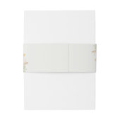 Blush Rose-Themed Elegant Wedding Uitnodigingen Wikkel (Achterkant Voorbeeld)