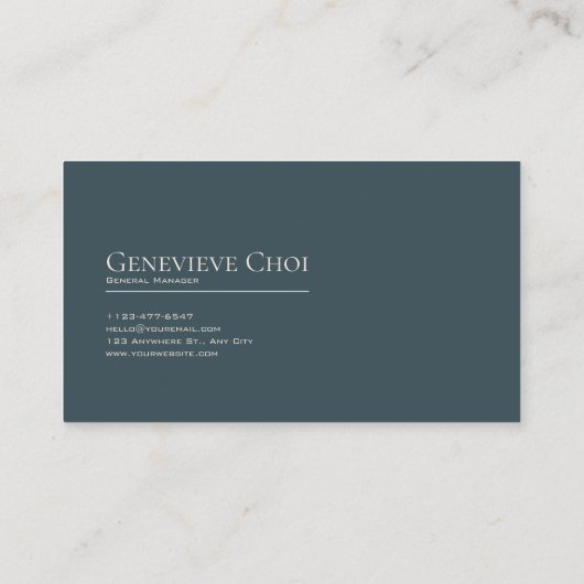 Blush Rose Twilight Mountain Crescent Moon Visitekaartje (Achterkant)