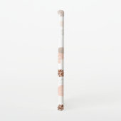 Blush Rosegold Copper Glitter Stripes Samsung Galaxy Hoesje (Rechterkant)