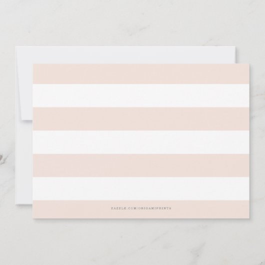 Blush Roses Bat Mitzvah Kaart (Achterkant)