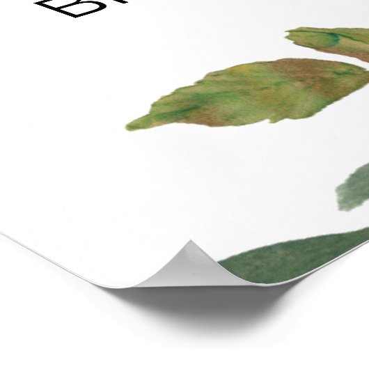 Blush Roses Elegant Floral Vrijgezellenfeest Poster (Hoek)