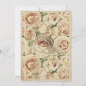  Blush Roses Floral Moederdag Brunch Kaart (Achterkant)