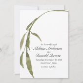 Blush Roses Floral opslaan Datum Save The Date (Achterkant)