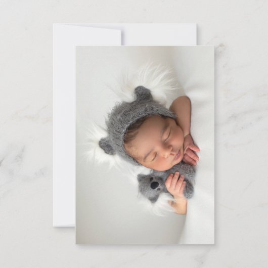 Blush Roses Girl Baptisme Hartelijk dank Bedankkaart (Achterkant)