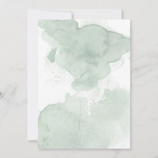 Blush Roses Red Hydrangeas Weddenschap Kaart (Achterkant)