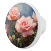  Blush Roses schilderij Keramische Knop (Rechts)