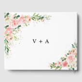 Blush Roses Weddenschap Book Gastenboek (Achterkant)