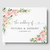Blush Roses Weddenschap Book Gastenboek (Voorkant)