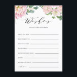 Blush Roses Weddenschappen en -kaarten Informatiekaartje<br><div class="desc">Geef advies en wens aan de nieuwsleden met deze  blanco huwelijkswenskaarten. Het bevat voorbeelden van watecolor van tuinbouquets,  hydrangeas en eucalyptus,  met een elegant schrift. Personaliseer door namen en andere details toe te voegen. Deze blush roze florale advieskaarten zijn perfect voor lente- en tuinbruiloften.</div>