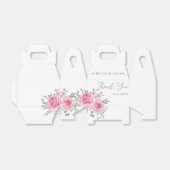 Blush Roses Wedding Favor Boxes Bedankdoosjes (Uitgevouwen)