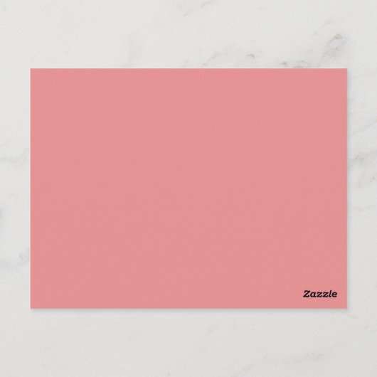 Blush roze 1e verjaardag Dank u Briefkaart (Achterkant)