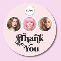 Blush Roze 3 Foto Haarstylist Logo Bedankt