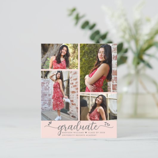 Blush Roze 4 Het Manuscript van het Afstuderen van (Staand voorkant)