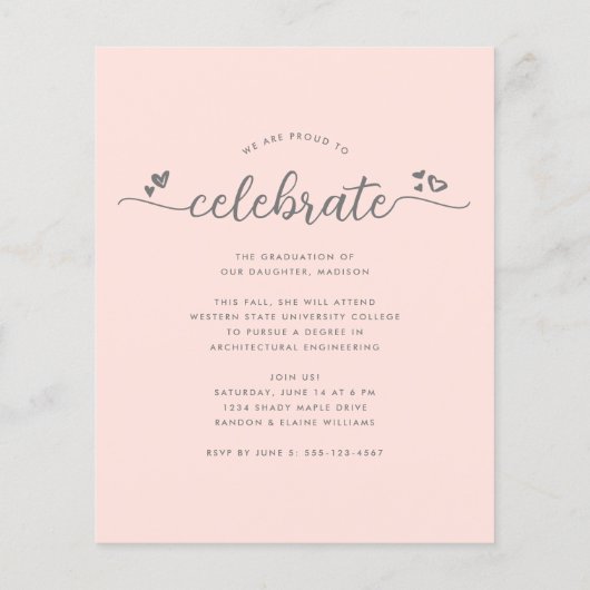 Blush Roze 4 Het Manuscript van het Afstuderen van (Achterkant)