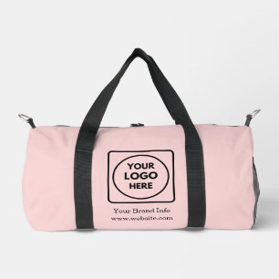 Blush Roze   Aangepast Zakelijk Logo Professioneel Plunjezak