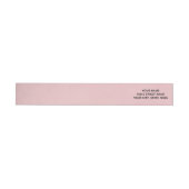 Blush roze aangepaste envelopretouradreslabels (Individueel)