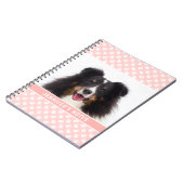 Blush roze aangepaste foto met witte paden en teks notitieboek (Linkerzijde)