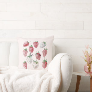 Blush roze aardbeien en kersen kussen