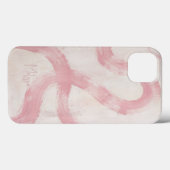 Blush roze abstract curvy lijnen vrouwelijk Case-Mate iPhone case (Achterkant (horizontaal))