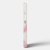 Blush roze abstract curvy lijnen vrouwelijk Case-Mate iPhone case (Achterkant / Links)