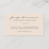 Blush roze Accessoires Parellegante juwelen Visitekaartje (Achterkant)