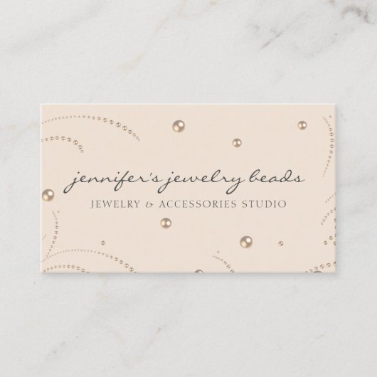 Blush roze Accessoires Parellegante juwelen Visitekaartje (Voorkant)