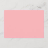 Blush Roze Accommodatie Behuizing Kaart (Achterkant)