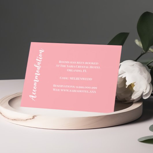 Blush Roze Accommodatie Behuizing Kaart