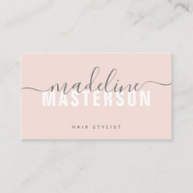 Blush Roze afbeelding moderne monogram handtekenin