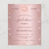 Blush roze afstudeerfeest (Voorkant)