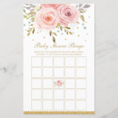 Blush Roze afwerking voor Baby shower activiteit (Voorkant)