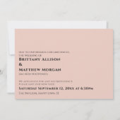 Blush roze als we je kunnen knuffelen uitgestelde  kaart (Achterkant)