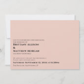 Blush roze als we je kunnen knuffelen uitgestelde  kaart (Achterkant)