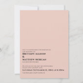 Blush roze als we je kunnen knuffelen uitgestelde  kaart (Achterkant)