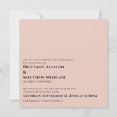 Blush roze als we je kunnen knuffelen uitgestelde  kaart (Achterkant)