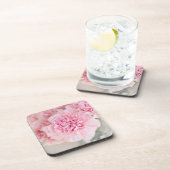 Blush roze anjers drankjes onderzetter (Rechterzijde)