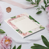 Blush Roze Antiek Floral Cream uit bureau van Notitieblok