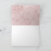 Blush Roze Aquarel Wijn Bruiloft Feest Bedankkaart (Binnen)