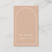 Blush Roze Arch Business Earling Display Card Visitekaartje (Voorkant)