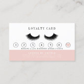 Blush roze as Brow Makeup Artist Klantenkaartje (Achterkant)