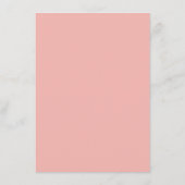 Blush Roze Australische Bloemen Bruiloft Menu (Achterkant)