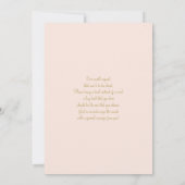 Blush roze Baby in bloei Baby shower meisje Kaart (Achterkant)