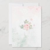 Blush roze Baby is koud buiten baby shower Kaart (Achterkant)