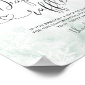 Blush roze Baby is koud buiten het luiervak Poster (Hoek)