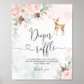 Blush roze Baby is koud buiten het luiervak Poster (Voorkant)