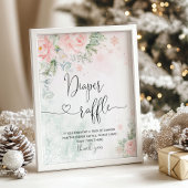 Blush roze Baby is koud buiten het luiervak Poster