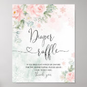 Blush roze Baby is koud buiten het luiervak Poster (Voorkant)