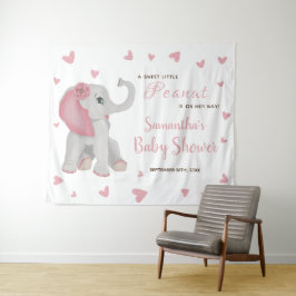 Blush roze Baby shower achtergrond Wandkleed