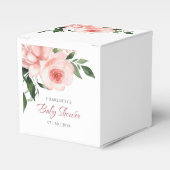 Blush Roze Baby shower Bedankdoosjes (Voorkant Zijde)