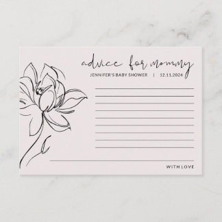 Blush Roze Baby shower Bloem Advies voor Moeder